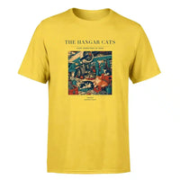 Thumbnail for VINTAGE G4137 - The Hangar Cats - Premium T-Shirt design on yellow premium