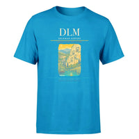 Thumbnail for Dalaman Airport (DLM) T-Shirt single-side front print in Turquoise | dalaman-airport-dlm-double-side-t-shirt