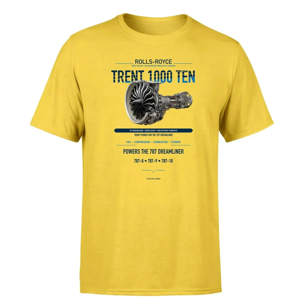 Trent 1000 TEN design on yellow single side
