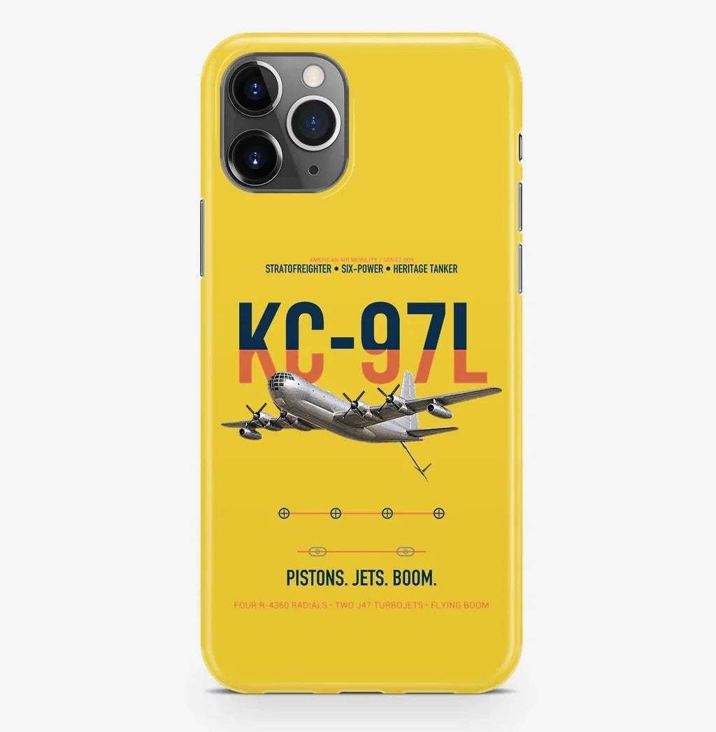 KC-97L STRATOFREIGHTER design on yellow magsafe iphone case, for iPhone Pro Max