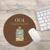 Thumbnail for Thomas Sankara International Airport (OUA) design on brown round mouse pad