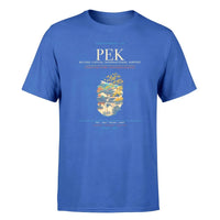 Thumbnail for Beijing Airport (PEK) Premium T-Shirt Blue