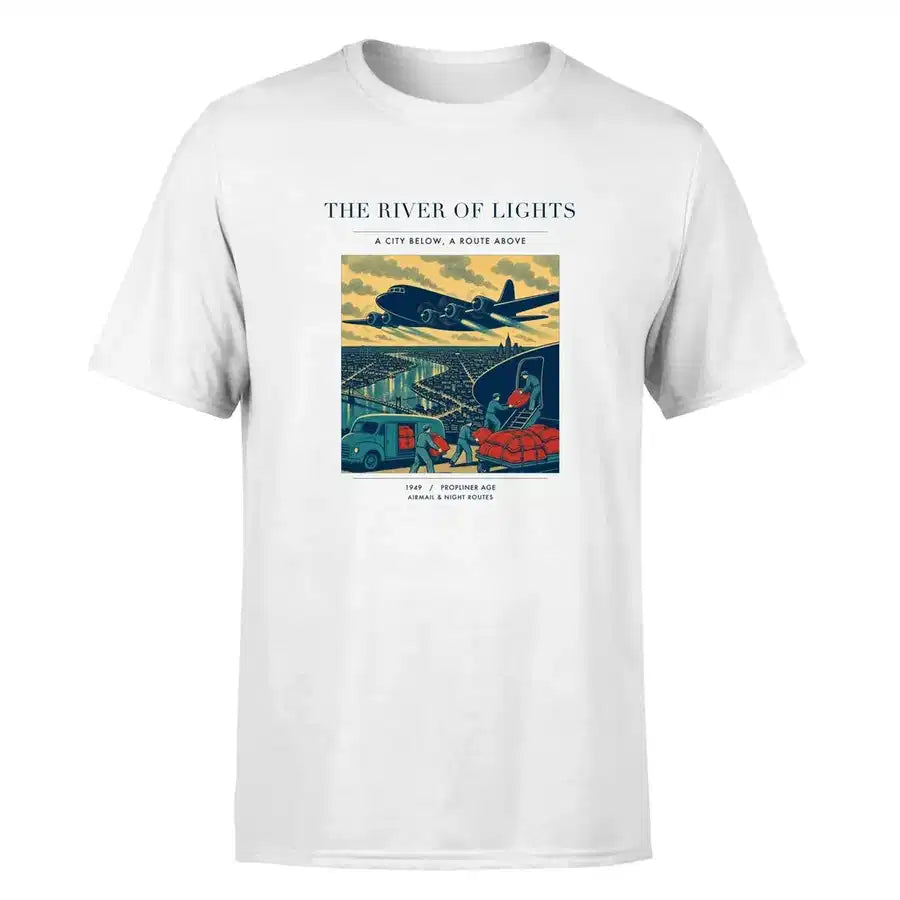 VINTAGE G4152 - The River Of Lights - Premium T-Shirt design on white premium t shirt