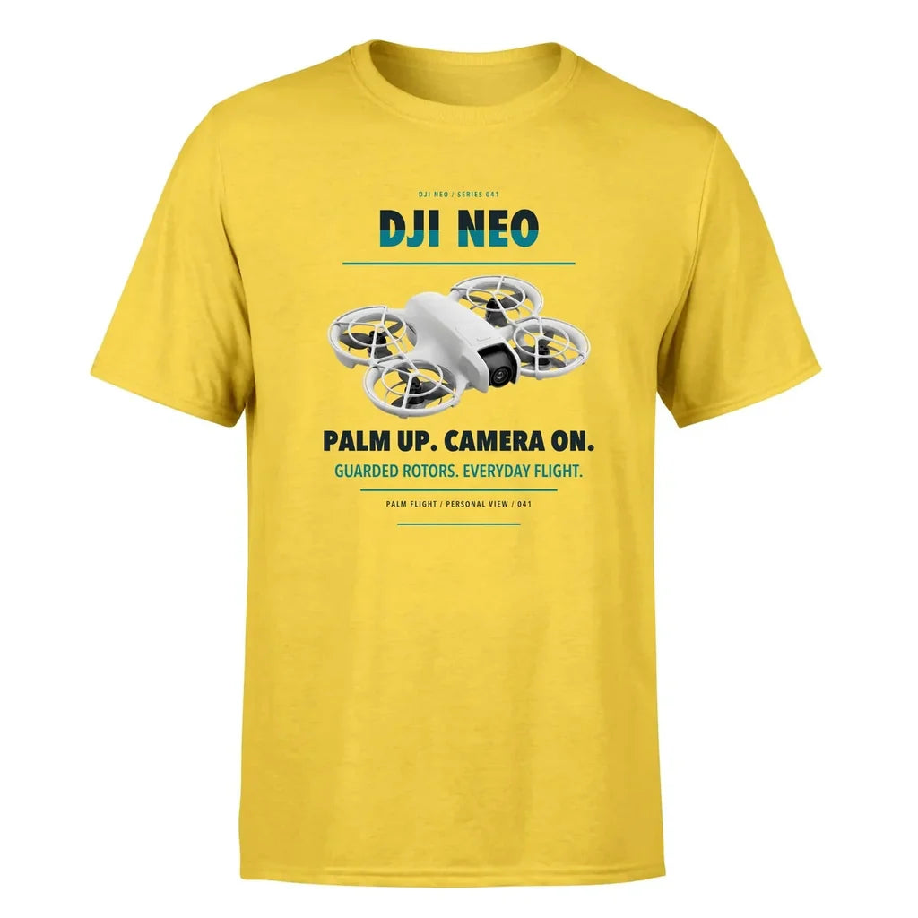 DJI Neo design on yellow single side