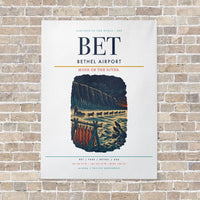 Thumbnail for Bethel Airport BET - Canvas No Frame - White