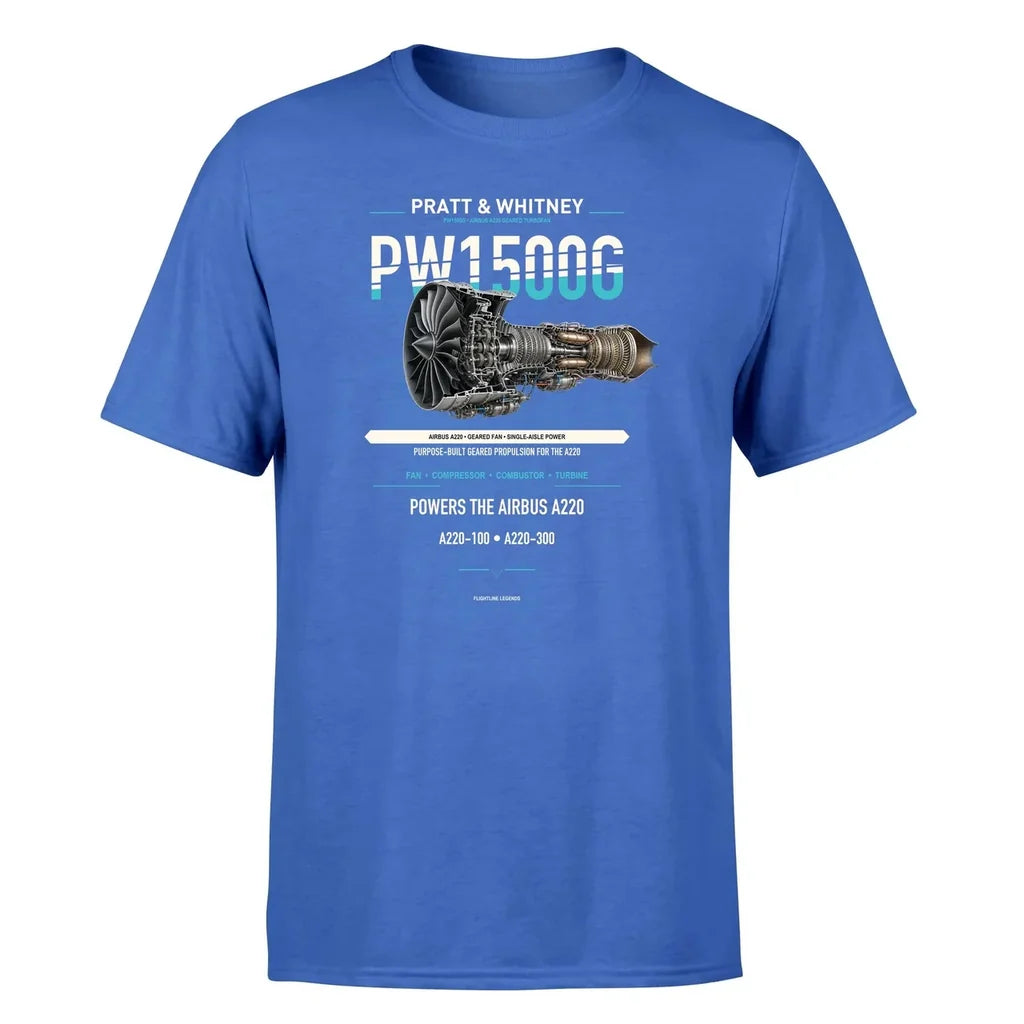 PW1500G design on blue single side