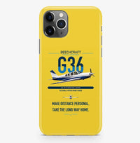 Thumbnail for Beechcraft Bonanza G36 design on yellow magsafe iphone case, for iPhone Pro Max
