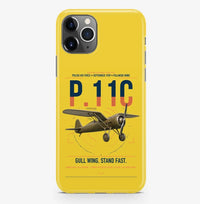 Thumbnail for PZL P.11c design on yellow magsafe iphone case, for iPhone Pro Max