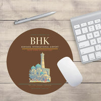 Thumbnail for Bukhara International Airport BHK Mouse-Pad Round - Brown