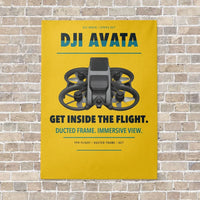 Thumbnail for DJI Avata vertical canvas print - no frame - yellow background