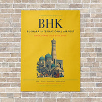 Thumbnail for Bukhara International Airport BHK - Canvas No Frame - Yellow