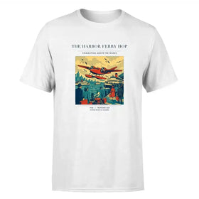 Single-Side Printing — The Harbor Ferry Hop Double-Side T-Shirt