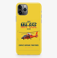 Thumbnail for Airbus MH-65E Dolphin design on yellow magsafe iphone case, for iPhone Pro Max