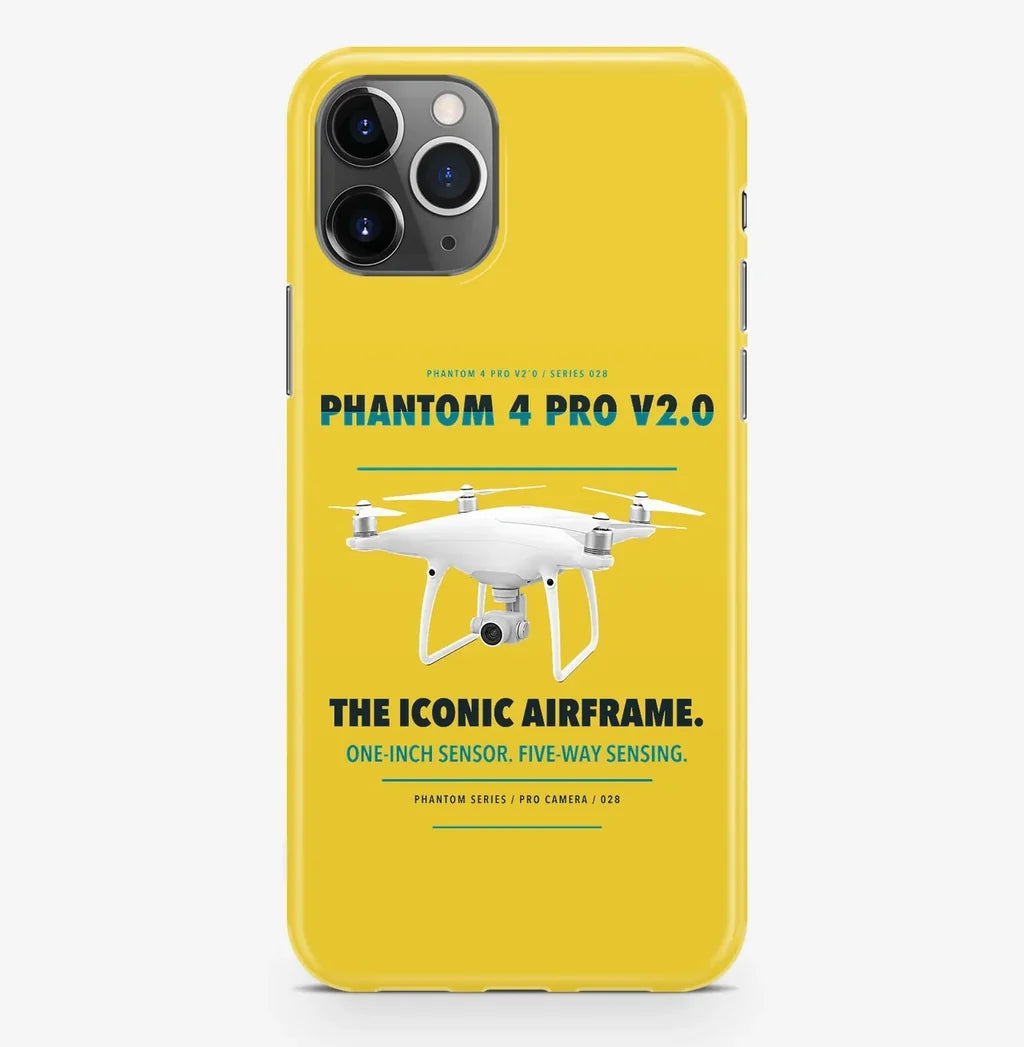 DJI Phantom 4 Pro V2.0 Case ProMax design on yellow iphone case promax