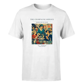 Single-Side Printing — The Champagne Service Double-Side T-Shirt