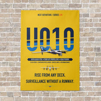 Thumbnail for Airbus U010 Aliaca VTOL vertical canvas print - no frame - yellow background