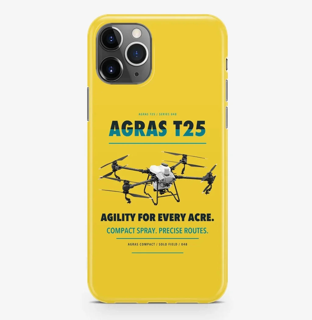 DJI Agras T25 Case ProMax design on yellow iphone case promax