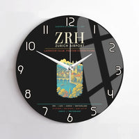 Thumbnail for Zurich Airport ZRH Wall-Clock No-Frame - Black