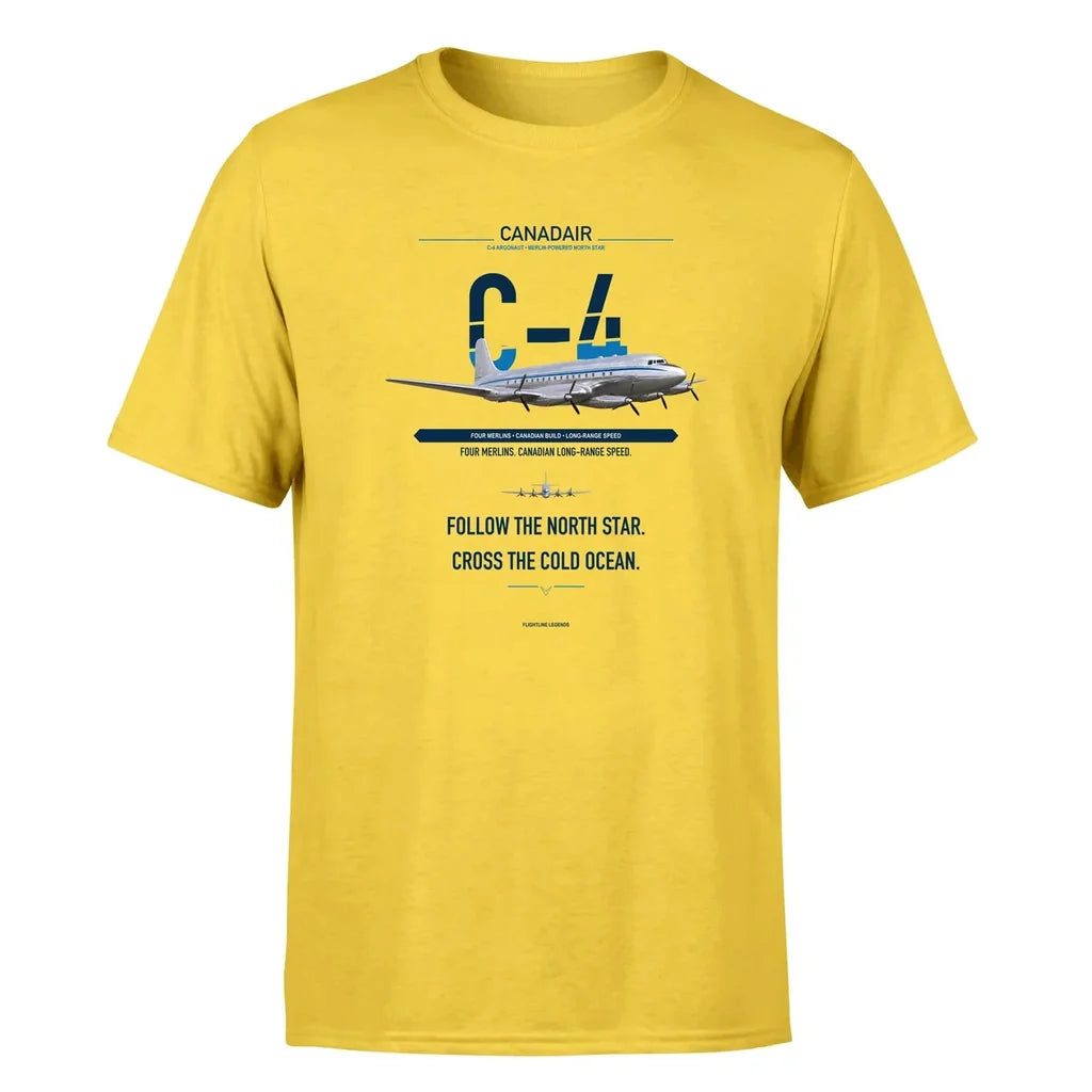 Canadair C-4 Argonaut North Star design on yellow single side