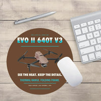 Thumbnail for Autel EVO II Dual 640T V3 design on brown round mouse pad