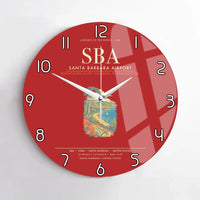 Thumbnail for Santa Barbara Airport SBA Wall-Clock No-Frame - Red