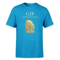 Thumbnail for Gazipasa-Alanya Airport (GZP) T-Shirt single-side front print in Turquoise | gazipasa-alanya-airport-gzp-double-side-t-shirt