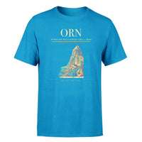 Thumbnail for Ahmed Ben Bella Airport (ORN) T-Shirt single-side front print in Turquoise | ahmed-ben-bella-airport-orn-double-side-t-shirt