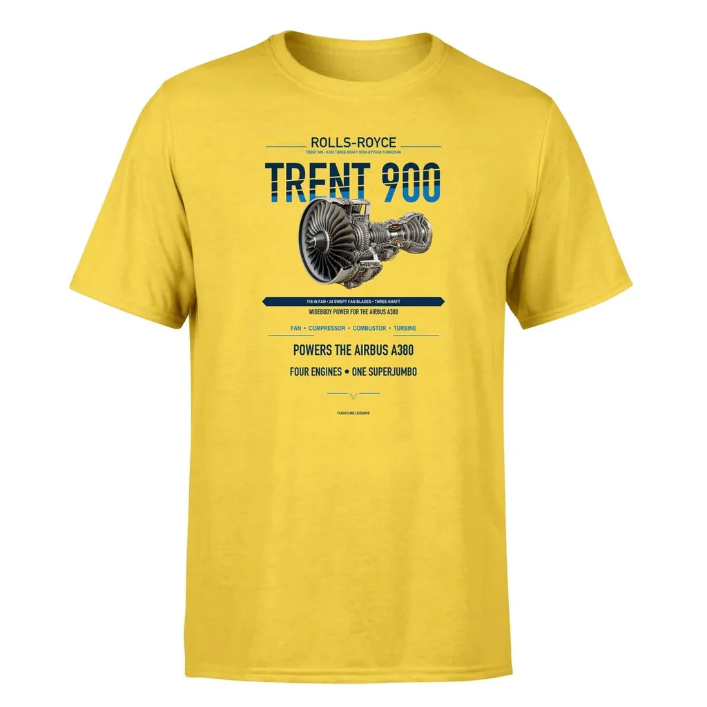 Trent 900 design on yellow single side