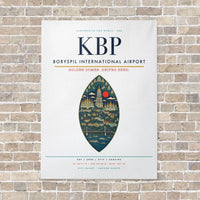 Thumbnail for Boryspil International Airport KBP - Canvas No Frame - White