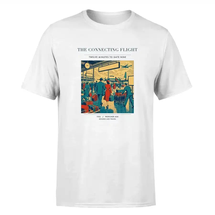 VINTAGE G4088 - The Connecting Flight - Premium T-Shirt design on white premium t shirt