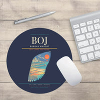 Thumbnail for Burgas Airport BOJ Mouse-Pad Round - Navy Blue