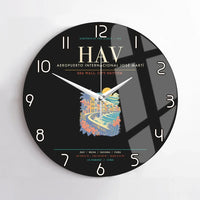 Thumbnail for Havana Jose Marti International Airport HAV Wall-Clock No-Frame - Black