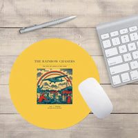 Thumbnail for VINTAGE G4432 - The Rainbow Chasers - Designed Mouse Pads design on yellow round
