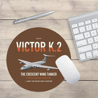 Thumbnail for Handley Page Victor K.2 design on brown round mouse pad