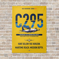 Thumbnail for Airbus C295 MPA/ASW vertical canvas print - no frame - yellow background