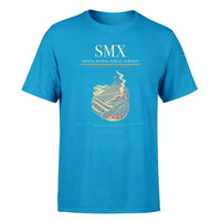 Thumbnail for Santa Maria Public Airport (SMX) T-Shirt single-side front print in Turquoise | santa-maria-public-airport-smx-double-side-t-shirt