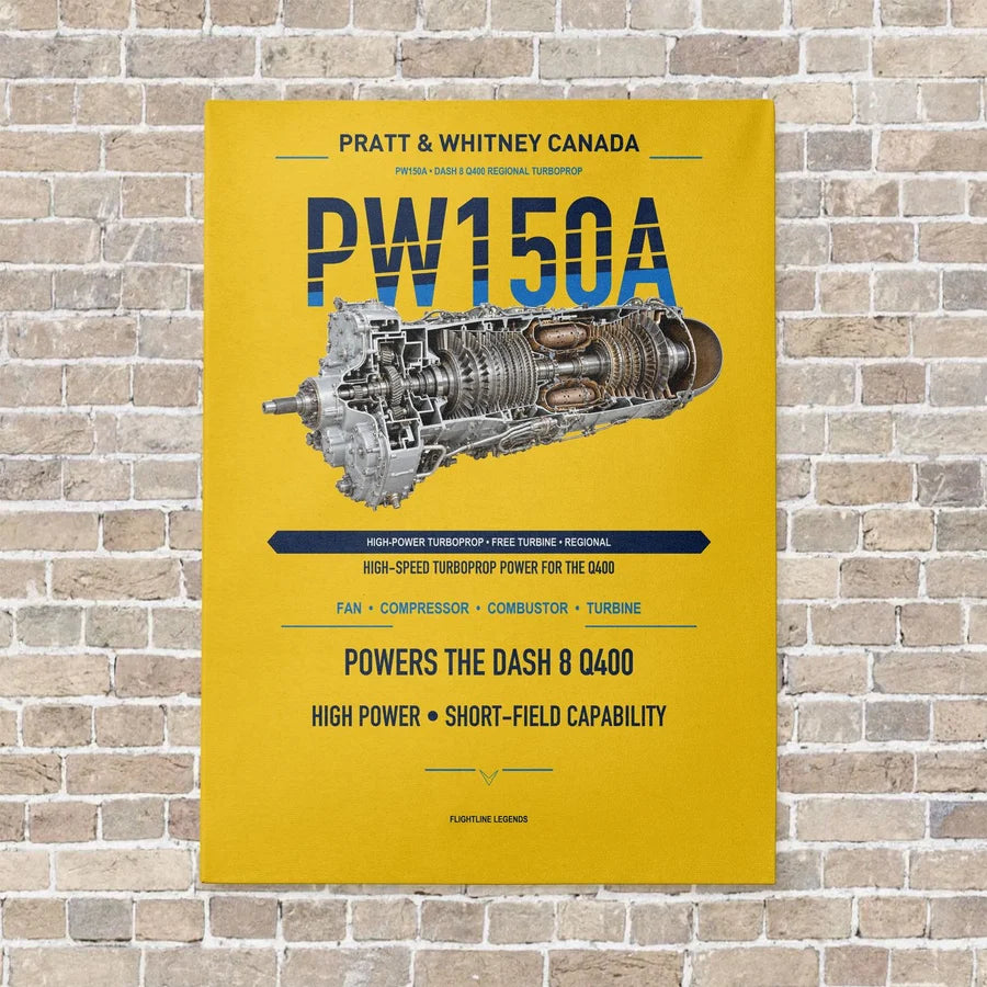 PW150A vertical canvas print - no frame - yellow background
