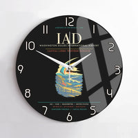 Thumbnail for Washington Dulles International Airport IAD Wall-Clock No-Frame - Black