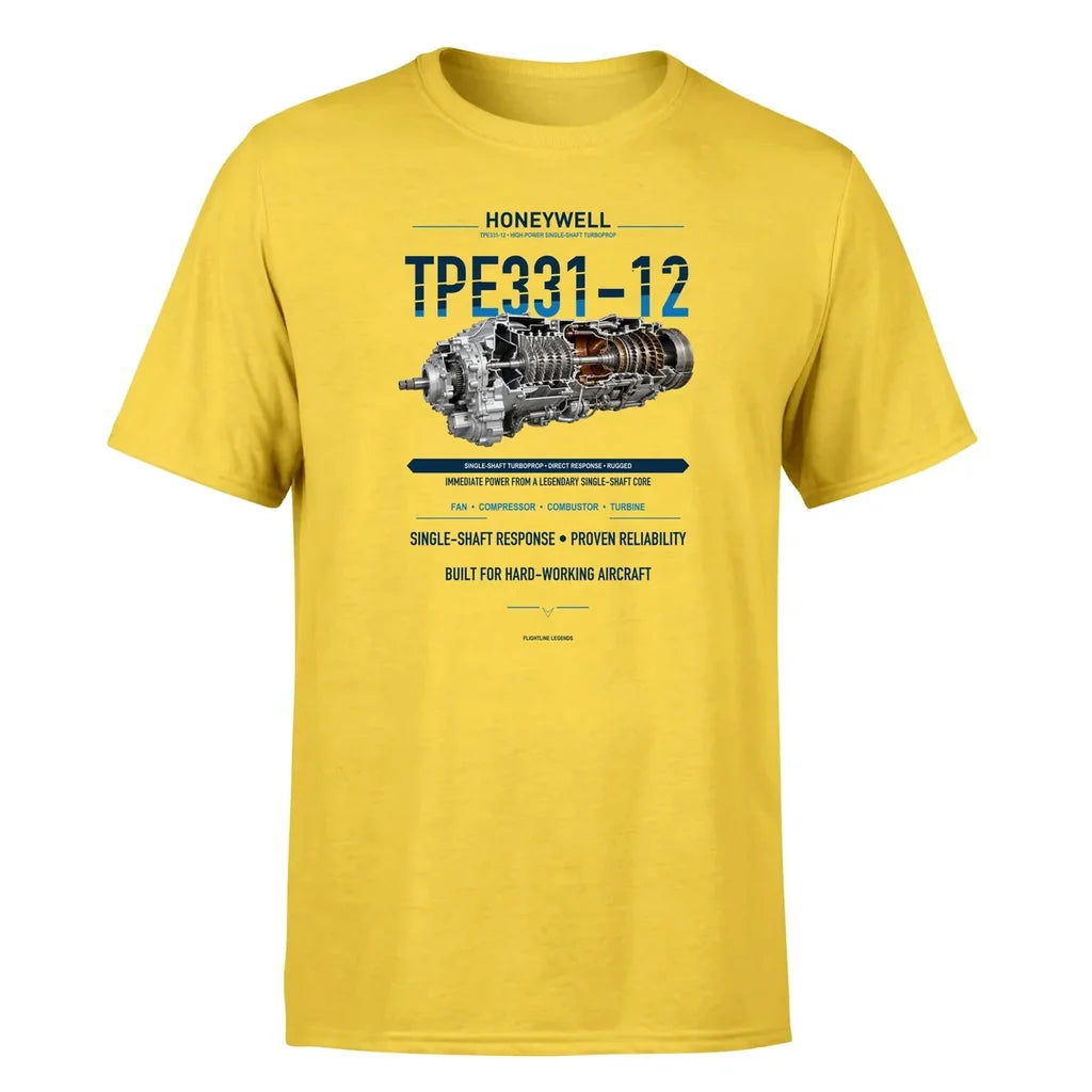 TPE331-12 design on yellow single side