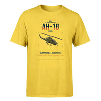 Thumbnail for Bell AH-1G Cobra design on yellow t-shirt, single-side print