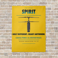 Thumbnail for Ascent AeroSystems Spirit vertical canvas print - no frame - yellow background