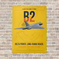 Thumbnail for Avro Vulcan B2 vertical canvas print - no frame - yellow background