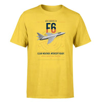 Thumbnail for Hawker Hunter F6 design on yellow t-shirt, single-side print