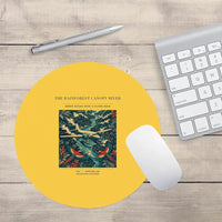 Thumbnail for VINTAGE G4403 - The Rainforest Canopy River - Designed Mouse Pads design on yellow round