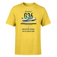 Thumbnail for Beechcraft Bonanza G36 design on yellow t-shirt, single-side print