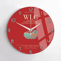 Thumbnail for Wellington International Airport WLG Wall-Clock No-Frame - Red