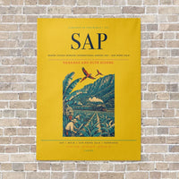 Thumbnail for Ramón Villeda Morales International Airport SAP — San Pedro Sula vertical canvas print - no frame - yellow background