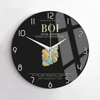 Thumbnail for Boise Airport BOI Wall-Clock No-Frame - Black