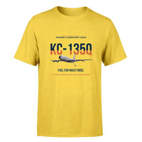 Thumbnail for KC-135Q Blackbird Tanker design on yellow double-side t-shirt, single-side print
