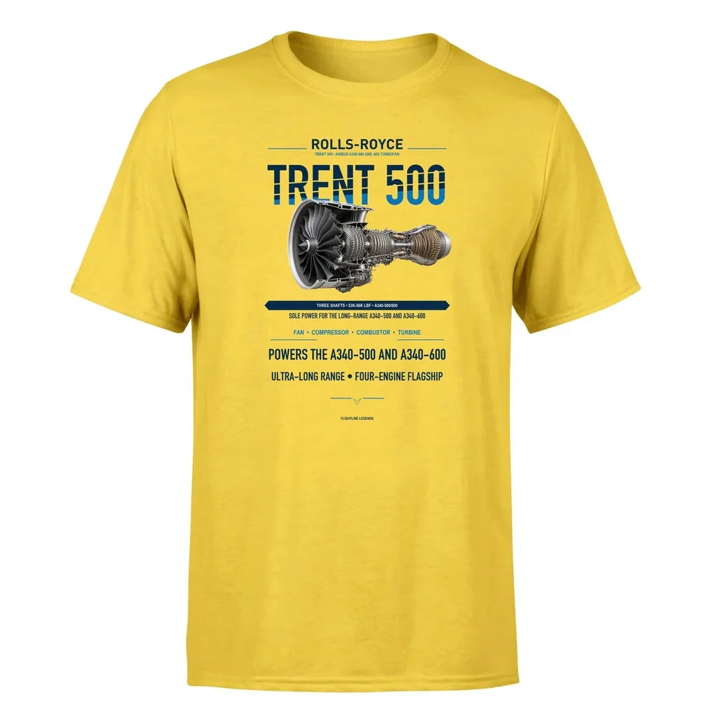 TRENT 500 design on yellow single side